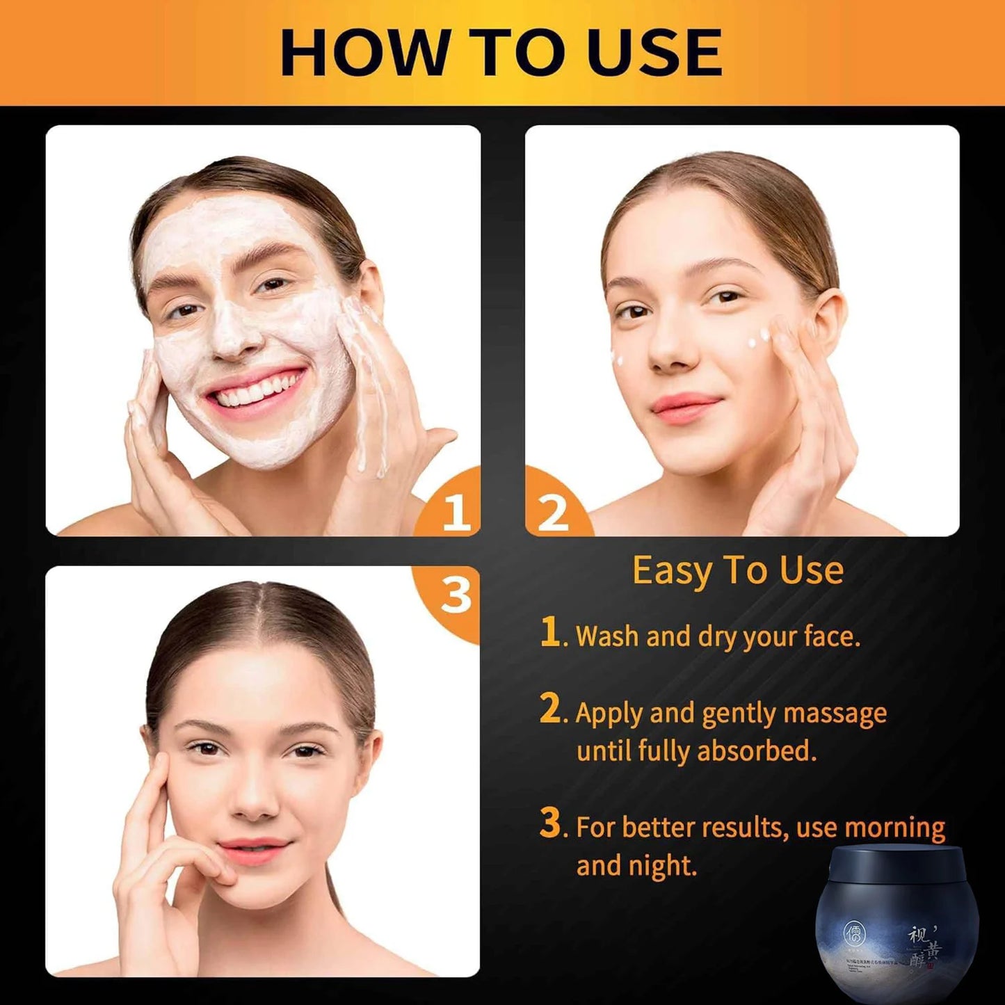 Crema facial antienvejecimiento de Retinol, 100g, eliminador de arrugas hidratante, cremas de colágeno de ácido hialurónico, cuidado de la piel, cosmético de día y noche