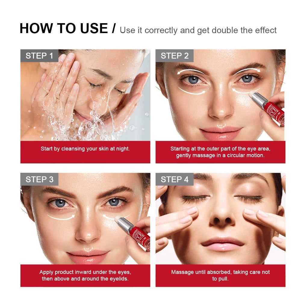 Lakerain Retinol crema antiarrugas para ojos antihinchazón eliminar ojeras bolsas de ojos palo desvanecimiento línea fina hidratante cuidado de la piel