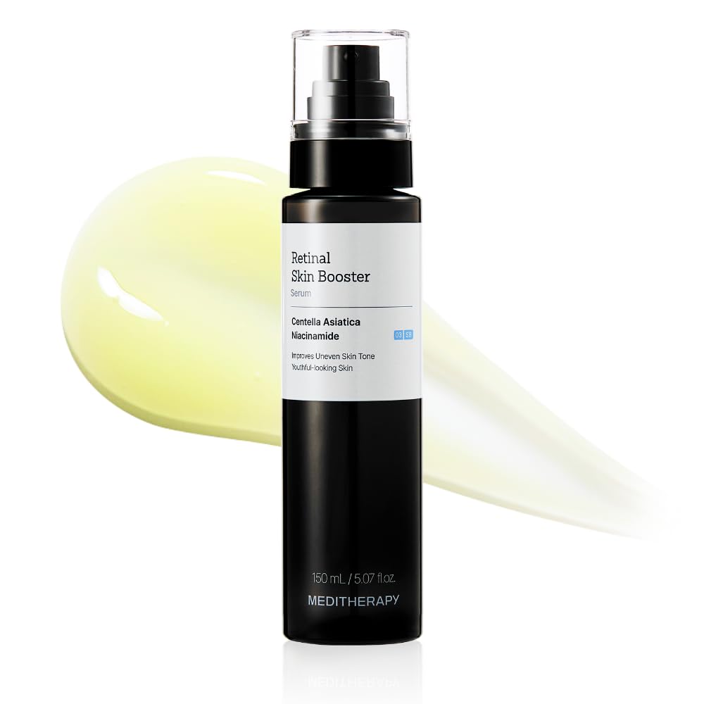 MEDITHERAPY Retinal Skin Booster Serum - Retinaldehído no irritante para principiantes para cara y cuerpo - Minimizador de poros de retinol antienvejecimiento para piel propensa a imperfecciones