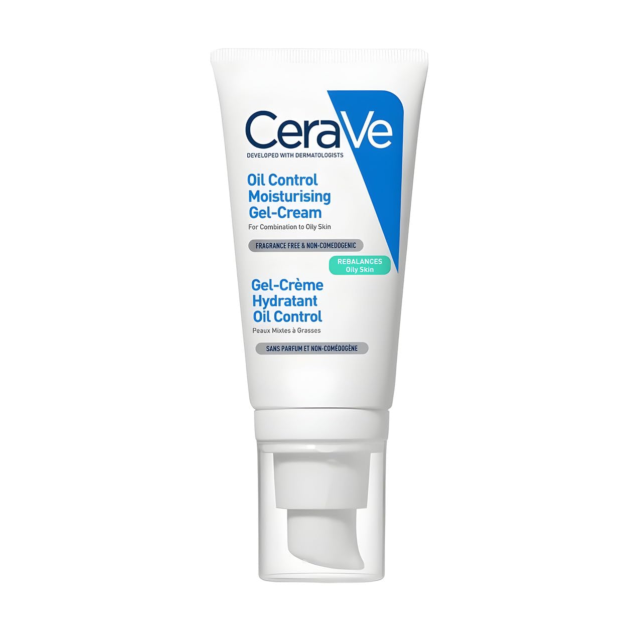 CeraVe Gel-Crema Hidratante de Control de Aceite, Hidratante Facial para Piel Grasa, Niacinamida, Ácido Hialurónico y Tecnología de Absorción de Aceite Para Reequilibrar la Piel Grasa, No Comedogénica