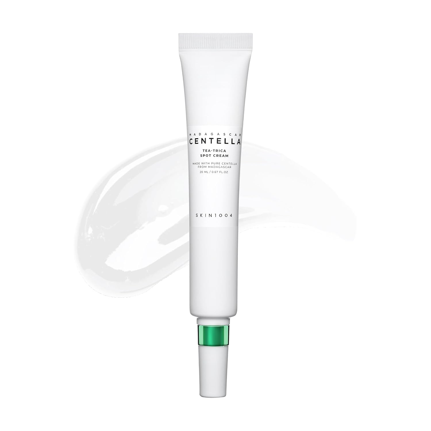 SKIN1004 Tea-Trica Spot Cream, tratamiento de manchas con centella asiática y árbol de té, hidratante facial para calmar áreas específicas, crema de cica para una piel de aspecto claro, cuidado de la piel coreana, 0.67 onzas líquidas / 0.7 fl oz