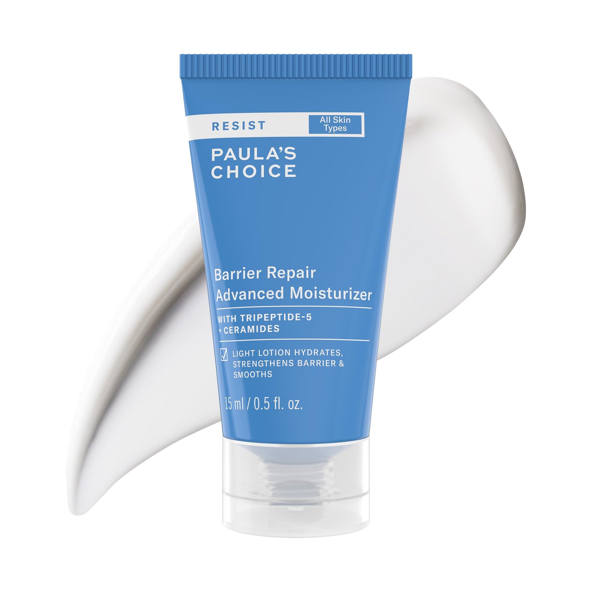 Paula's Choice RESIST Barrier Repair - Hidratante facial avanzado con ceramidas, péptidos, crema facial de hidratación profunda para arrugas, antienvejecimiento para todo tipo de piel, sin fragancia