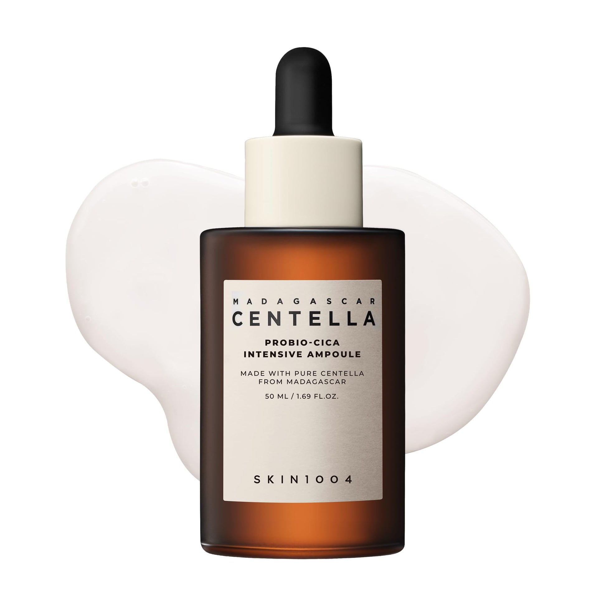 SKIN1004 Madagascar Centella Ampoule 100ml, 3.38 fl.oz, suero facial coreano con Centella Asiática, cuidado hidratante y humectante, suero facial calmante para el equilibrio y brillo de la piel