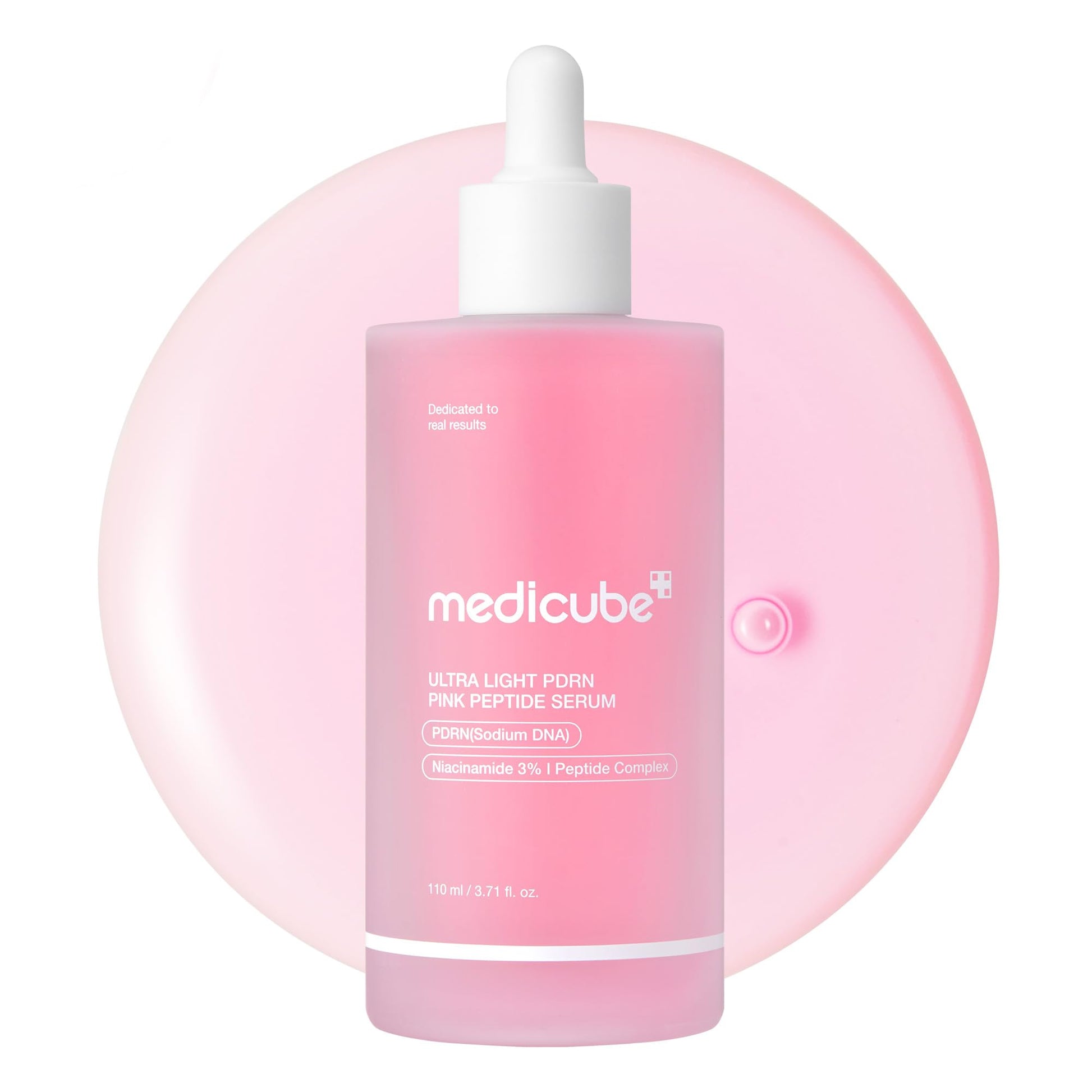 medicube Suero de Péptidos de ADN de Salmón PDRN Rosa, suero de brillo rosa, péptido, niacinamida, hidratante y reafirmante, tono de piel desigual, cuidado de la piel coreana | 1.01 fl.oz. (1.01 fl.oz