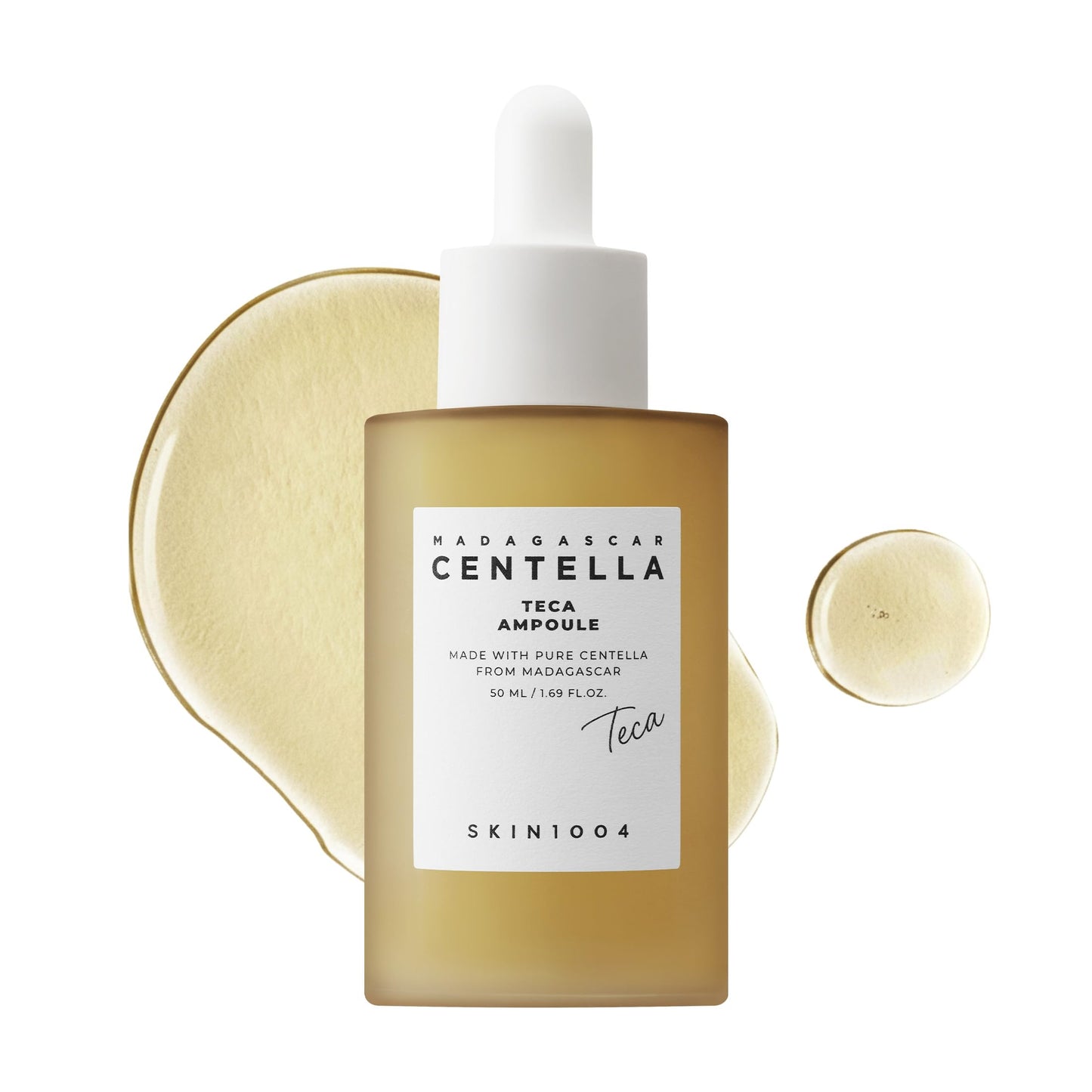 SKIN1004 Madagascar Centella Ampoule 100ml, 3.38 fl.oz, suero facial coreano con Centella Asiática, cuidado hidratante y humectante, suero facial calmante para el equilibrio y brillo de la piel