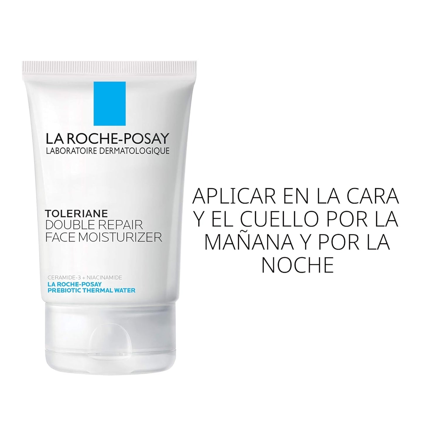 La Roche-Posay Toleriane - Crema hidratante facial de doble reparación, crema facial diaria con ceramida y niacinamida para todo tipo de piel, sin aceite, sin fragancia