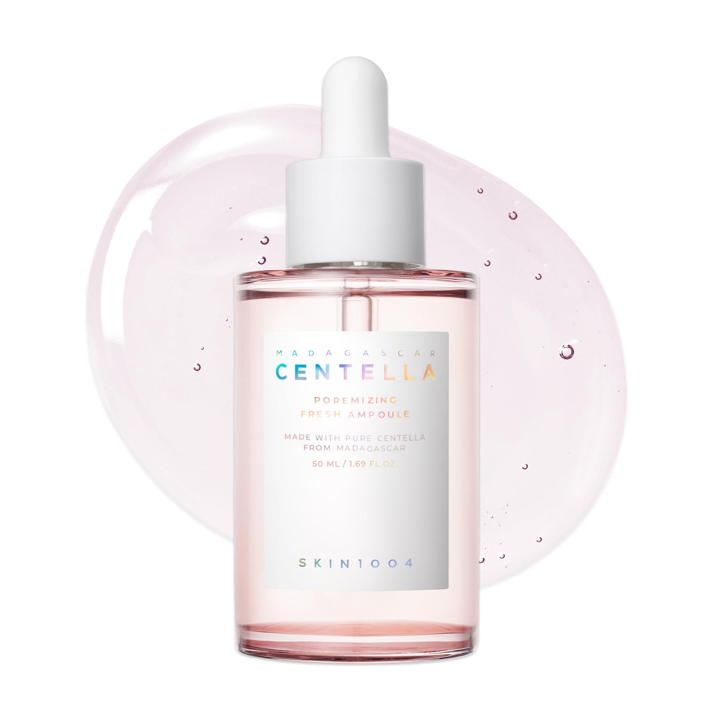 SKIN1004 Madagascar Centella Ampoule 100ml, 3.38 fl.oz, suero facial coreano con Centella Asiática, cuidado hidratante y humectante, suero facial calmante para el equilibrio y brillo de la piel