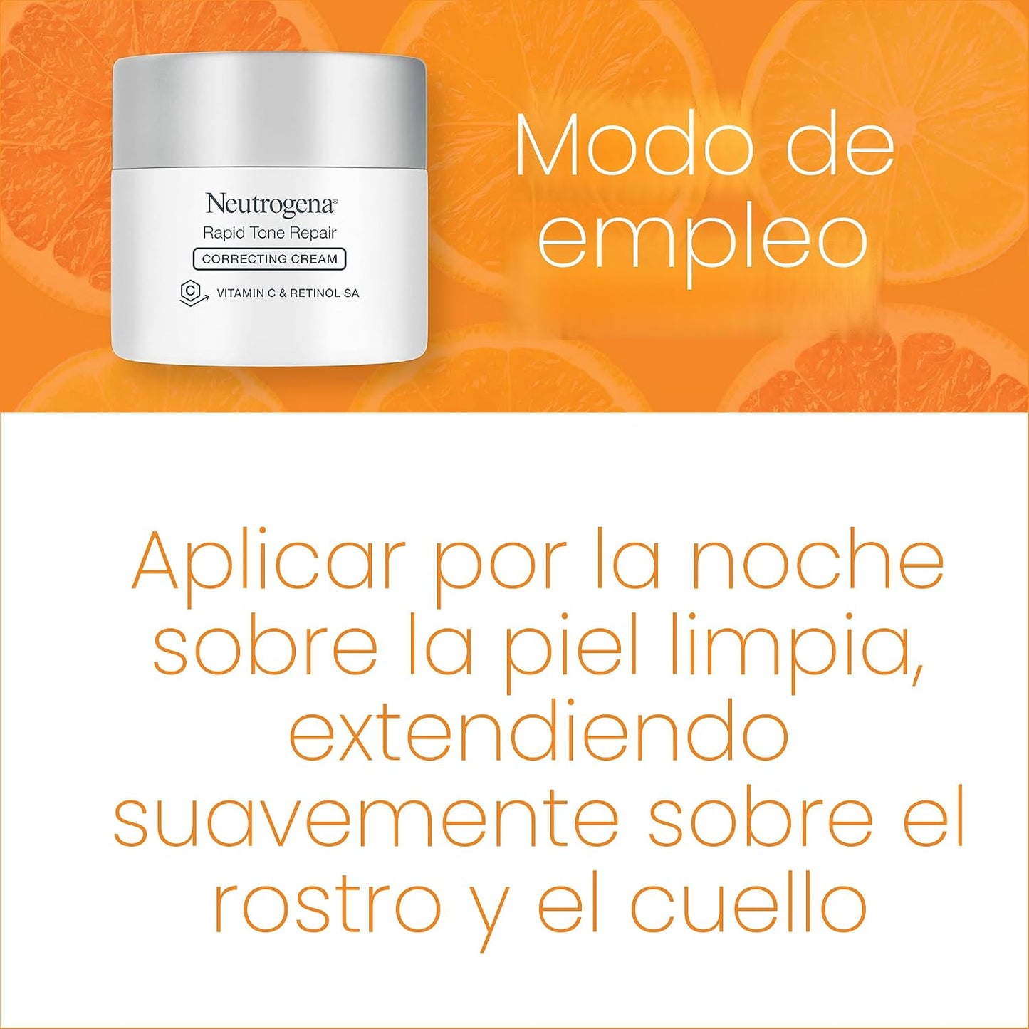 Neutrogena Crema hidratante facial Rapid Tone Repair Retinol + vitamina C, corrector de manchas oscuras, crema facial antienvejecimiento para un tono uniforme, 1.7 onzas + limpiador facial Hydro Boost