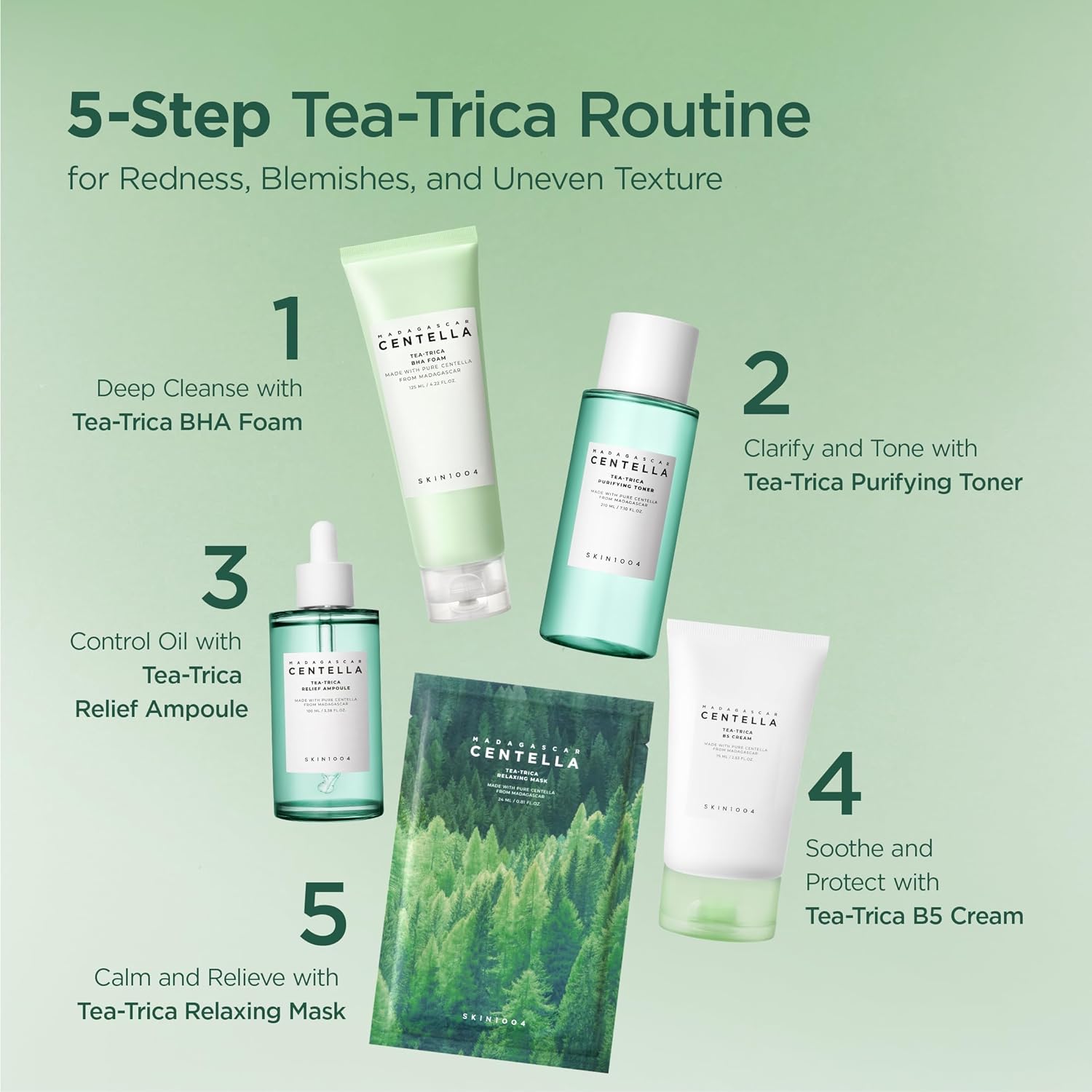 SKIN1004 Tea-Trica Spot Cream, tratamiento de manchas con centella asiática y árbol de té, hidratante facial para calmar áreas específicas, crema de cica para una piel de aspecto claro, cuidado de la piel coreana, 0.67 onzas líquidas / 0.7 fl oz