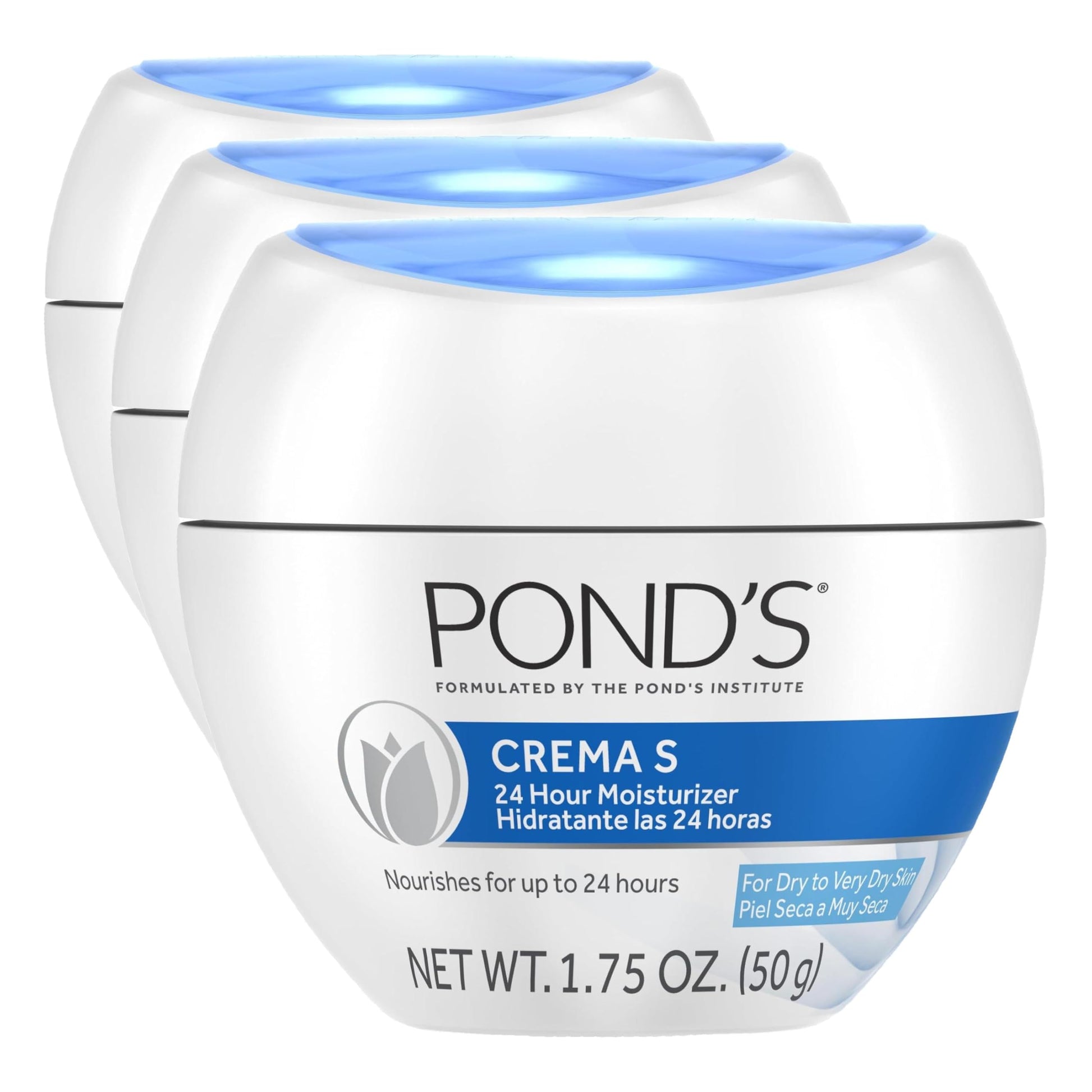 Pond's Crema Hidratante Nutritiva, Crema S, Sin Fragancia, Marfil, 14.1 Oz