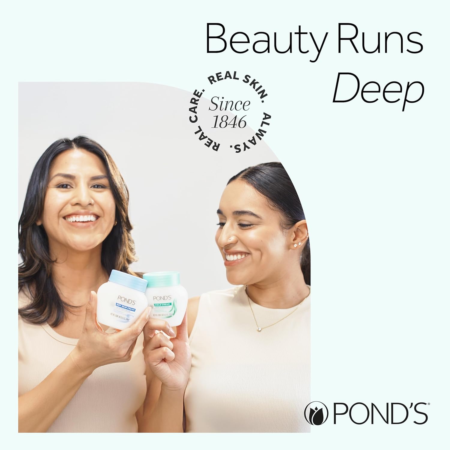 Pond's Crema Hidratante Nutritiva, Crema S, Sin Fragancia, Marfil, 14.1 Oz