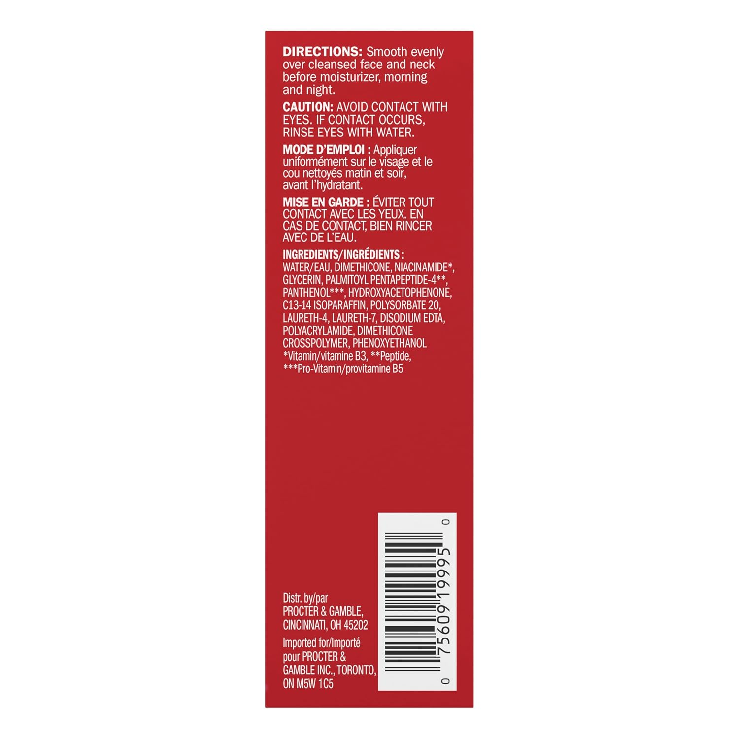 Olay Suero facial con péptido de colágeno visiblemente reafirmante, sin fragancia, suero antienvejecimiento para hidratación y suavizar la piel, colágeno y vitamina B3+, absorción rápida, no graso, 1.3 onzas líquidas (1.4 fl oz)