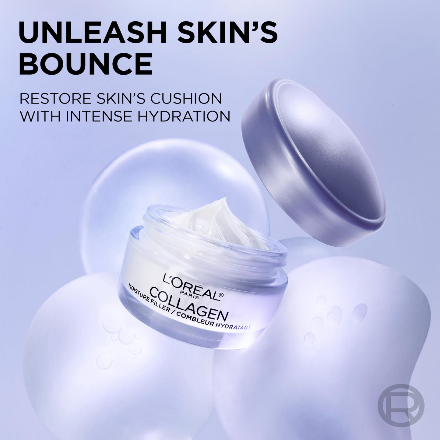 L'Oreal Paris Hidratante facial diario de colágeno, crema facial antienvejecimiento para reducir las arrugas y proporcionar una hidratación intensa, 1.7 onzas