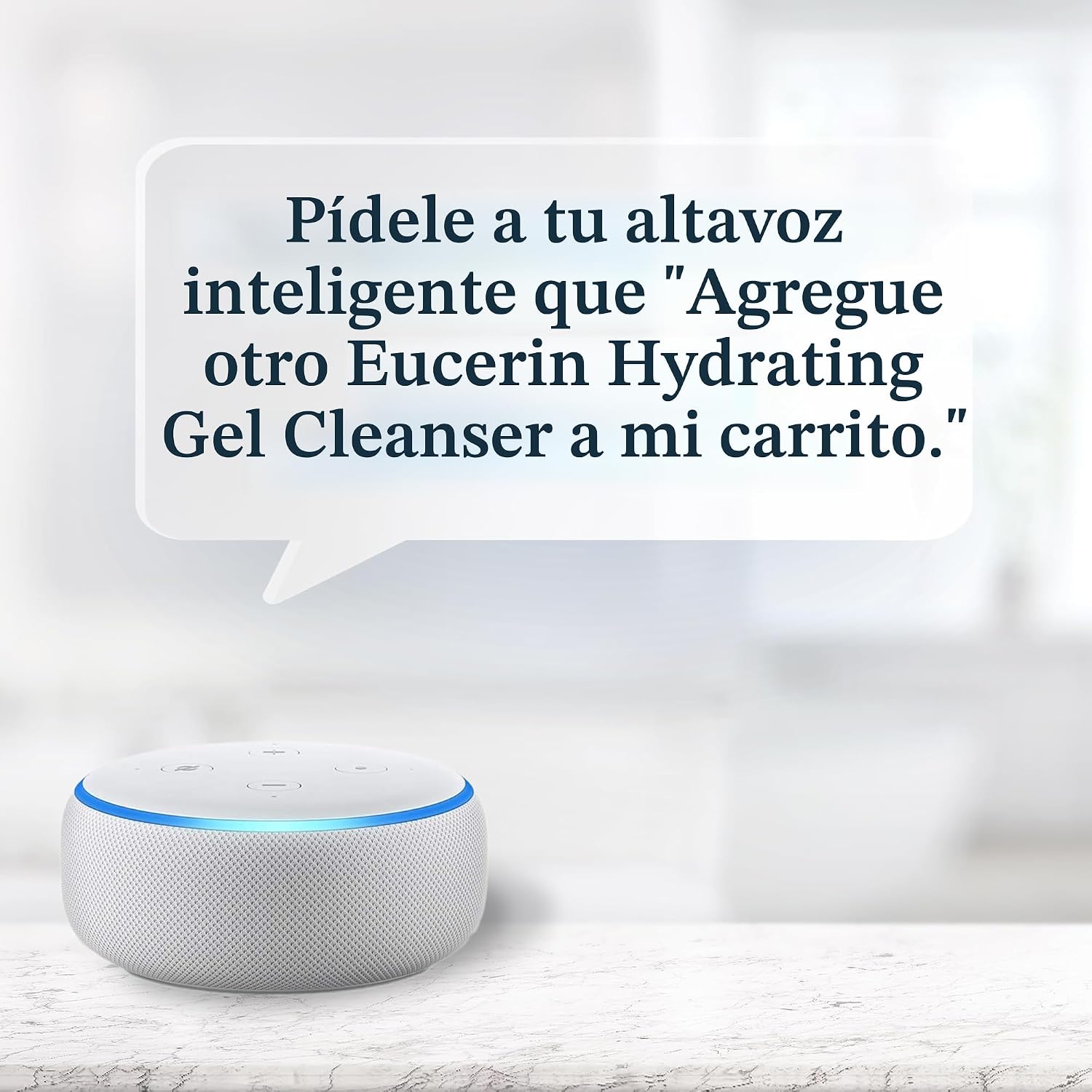 Gel limpiador hidratante y suave para rostro de Eucerin, lavado diario facial y removedor de maquillaje con ácido hialurónico, botella de 13.5 onzas líquidas