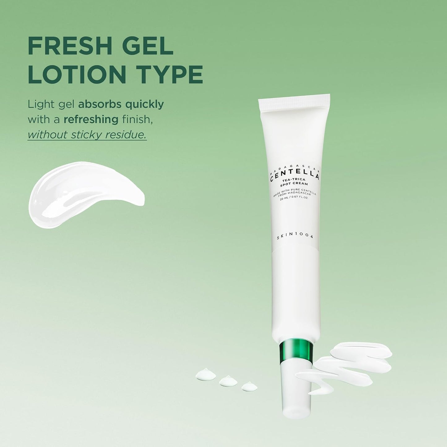 SKIN1004 Tea-Trica Spot Cream, tratamiento de manchas con centella asiática y árbol de té, hidratante facial para calmar áreas específicas, crema de cica para una piel de aspecto claro, cuidado de la piel coreana, 0.67 onzas líquidas / 0.7 fl oz