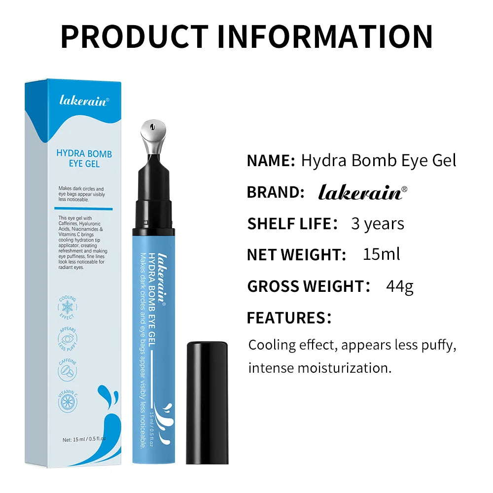 Gel hidratante y humectante para ojos Lakerain para ojeras