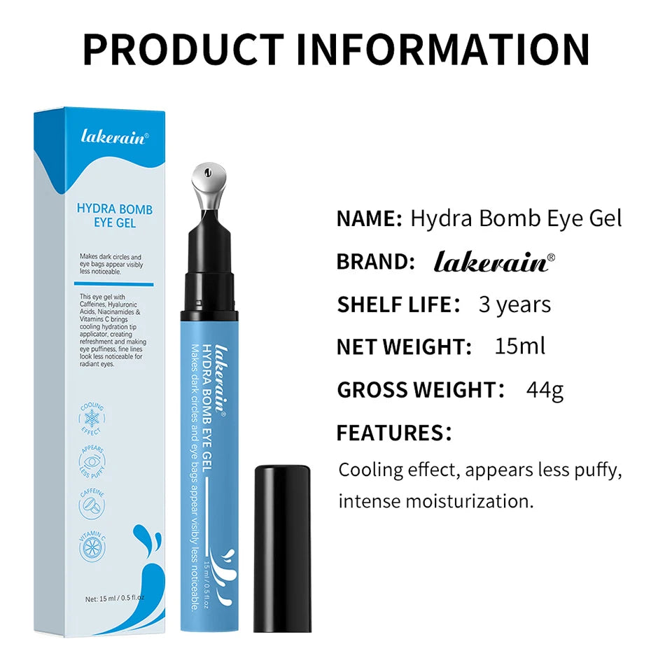 Gel hidratante y humectante para ojos Lakerain para ojeras
