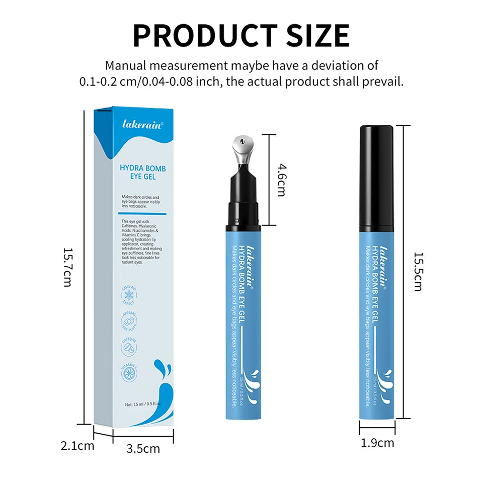 Gel hidratante y humectante para ojos Lakerain para ojeras