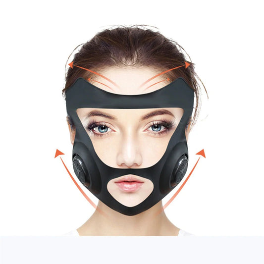 Máquina de levantamiento facial: mascarilla eléctrica para mejillas en forma de V para adelgazar, terapia de levantamiento de líneas en V y vendaje