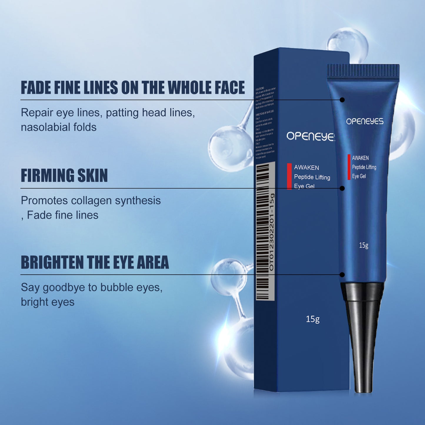 Men's eye cream Men's skin care eye skin moisturizing hydrating skin massage eye cream