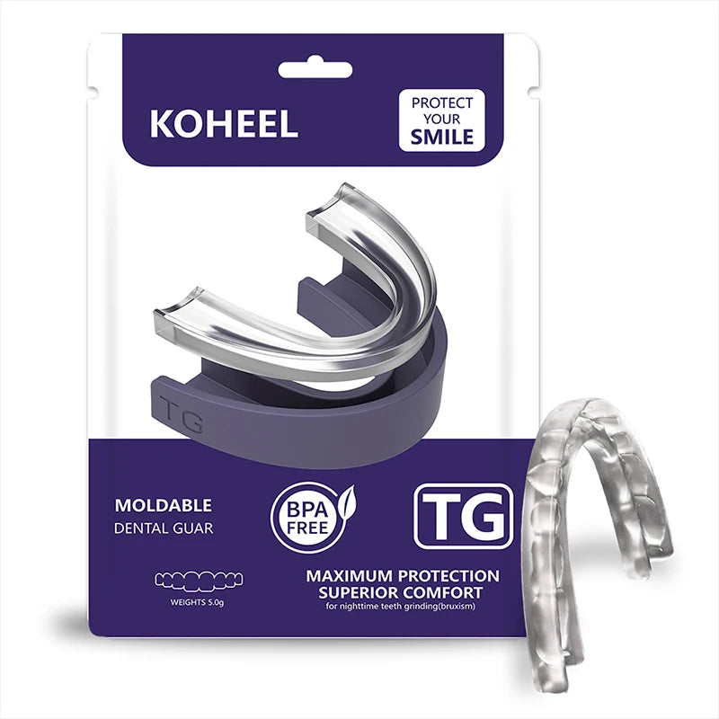 KOHEEL TG Mouth Guard for Teeth Grinding with Forming Tray, Dental Guard That Easy to Use & Perfect fit, Stops Bruxism Night Gua