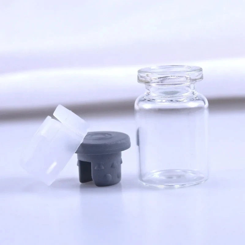 Lote de 50 Viales de Vidrio Estériles Sellados de 3ml, 5ml y 10ml para Suero y Líquidos