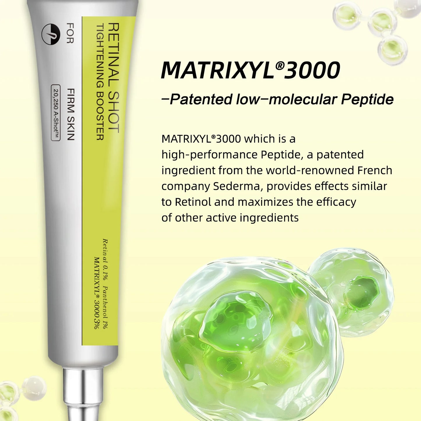 Inyección reafirmante de Retinol profesional, rejuvenecimiento profundo y estiramiento de la piel, cuidado antienvejecimiento de calidad de salón