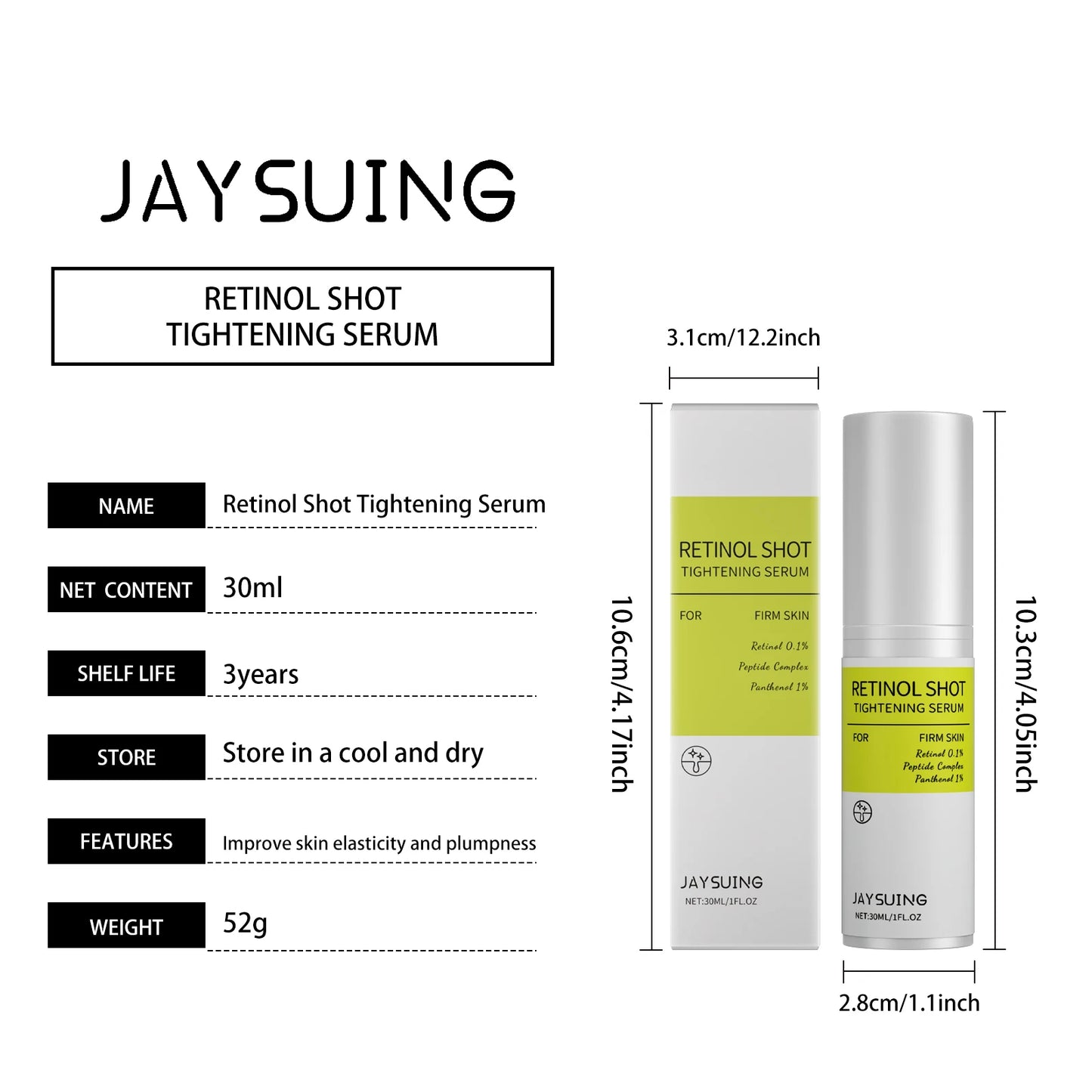Suero reafirmante de Retinol, antiarrugas, reduce los poros, reduce la sensibilidad de la enrojecimiento, ilumina la piel, alivia la sequedad, esencia facial nutritiva