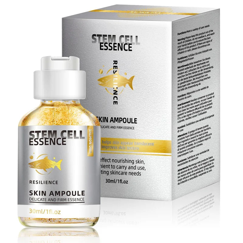 Ampolla de ADN de Salmón, Suero de Células Madre de Salmón con PDRN, Infundido con Niacinamida, Ampolla para Hidratación Profunda y Luminosidad, 1 fl.oz