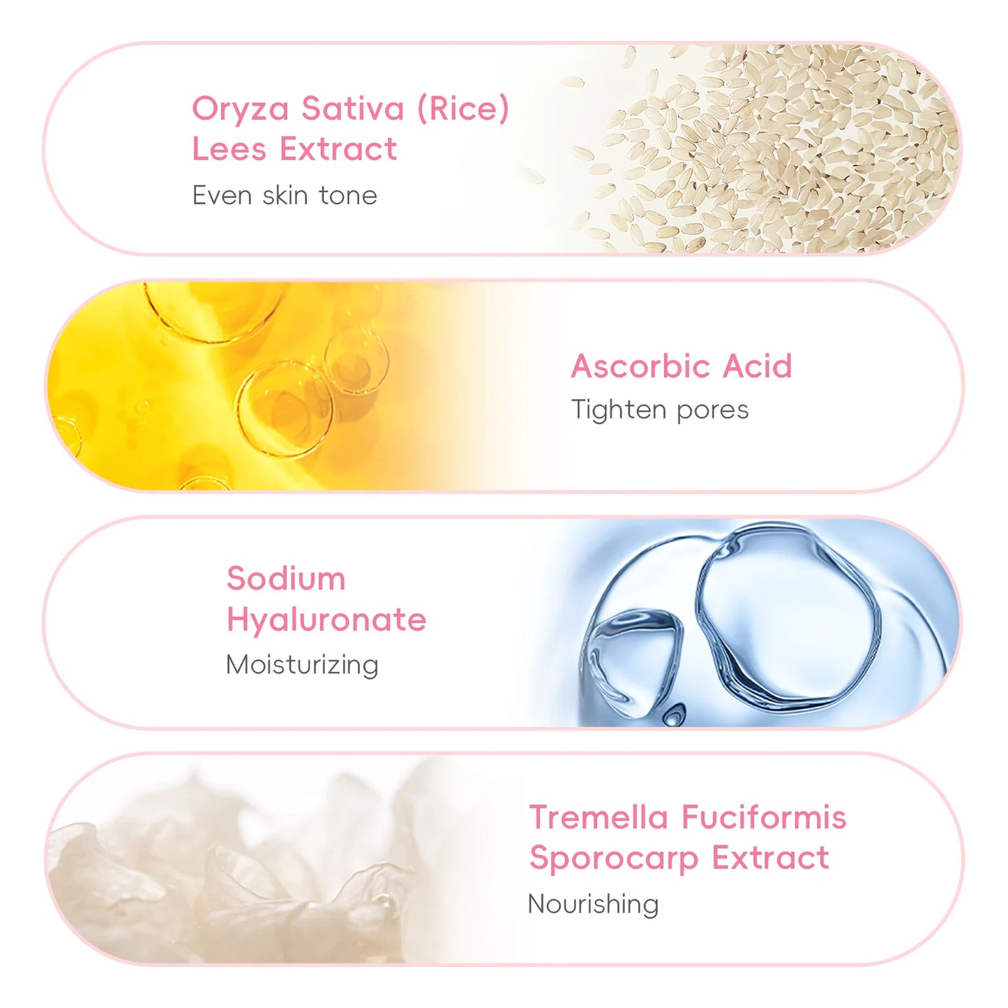 Suero de extracto de Sakura japonés, 17ml, minimiza los poros, ilumina la piel, cuidado hidratante, potenciador de brillo, efecto duradero
