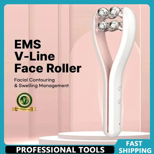 Rodillo Facial Reafirmante y Lifting V-Face: Masajeador de Belleza para Adelgazar y Tonificar el Rostro