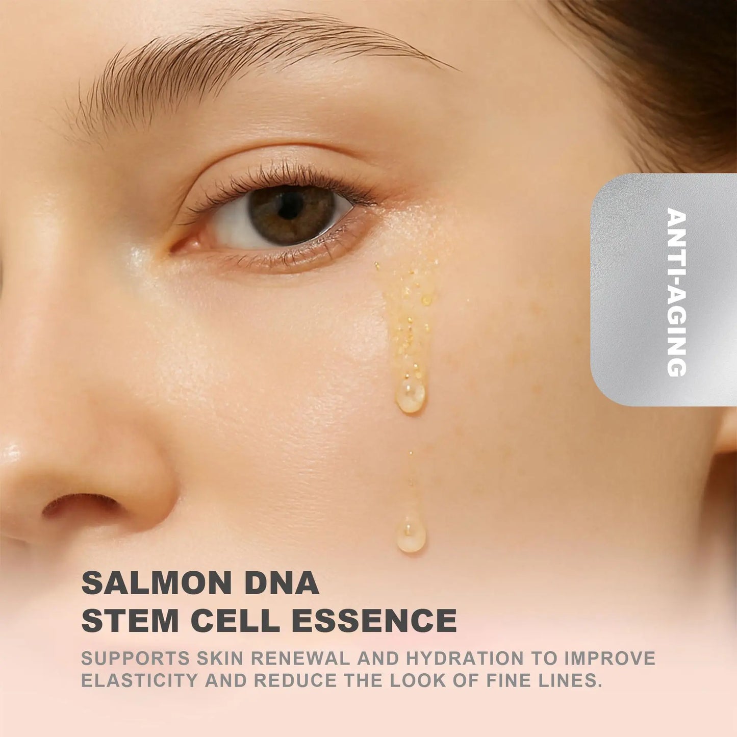 Ampolla de ADN de Salmón, Suero de Células Madre de Salmón con PDRN, Infundido con Niacinamida, Ampolla para Hidratación Profunda y Luminosidad, 1 fl.oz