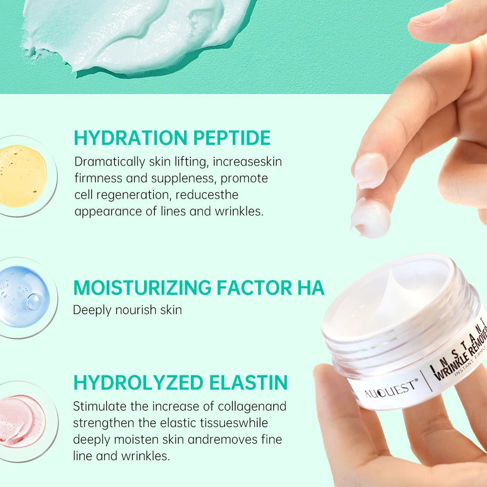 AUQUEST 5 segundos instantáneo crema Facial antiarrugas péptido antienvejecimiento Lifting reafirmante nutrir crema Facial cuidado de la piel
