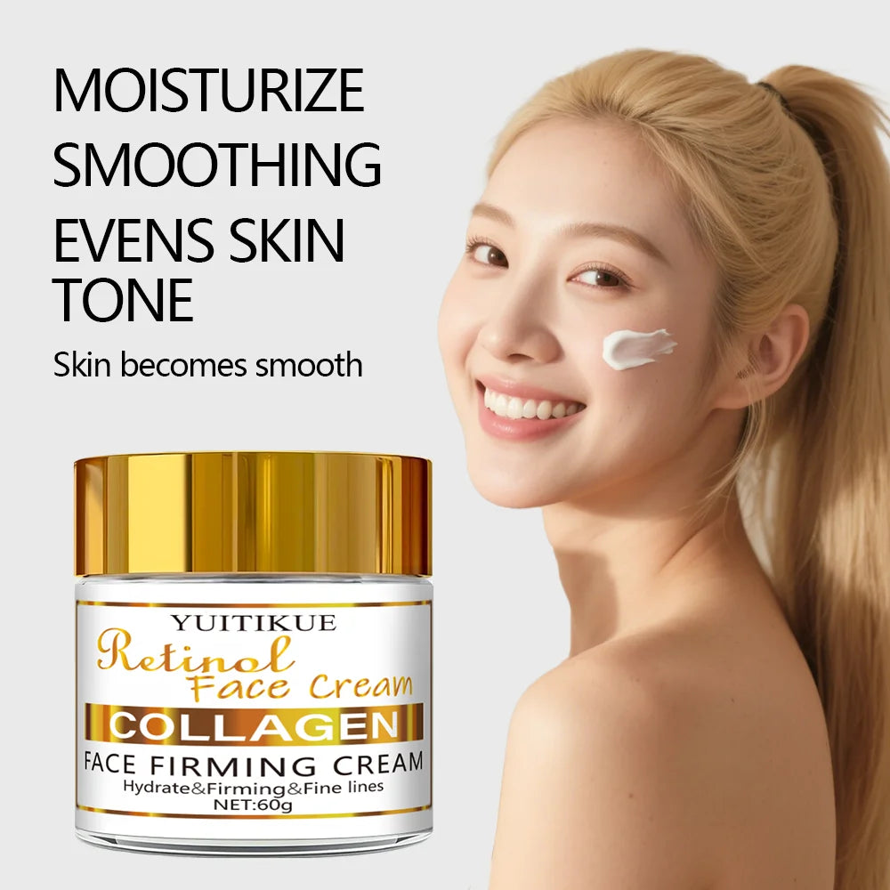 Crema Hidratante Diurna y Noche 60 Retinol Niacinamida, hidrata y reafirma, textura sedosa, adecuada para todo tipo de piel
