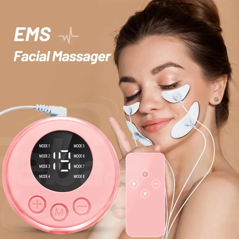 EMS Facial Massager Microcurrent Muscle Stimulator Lifting Skin Tightening Anti-Wrinkle Beauty Device