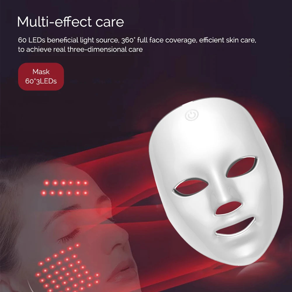 Máscara LED Facial Inalámbrica