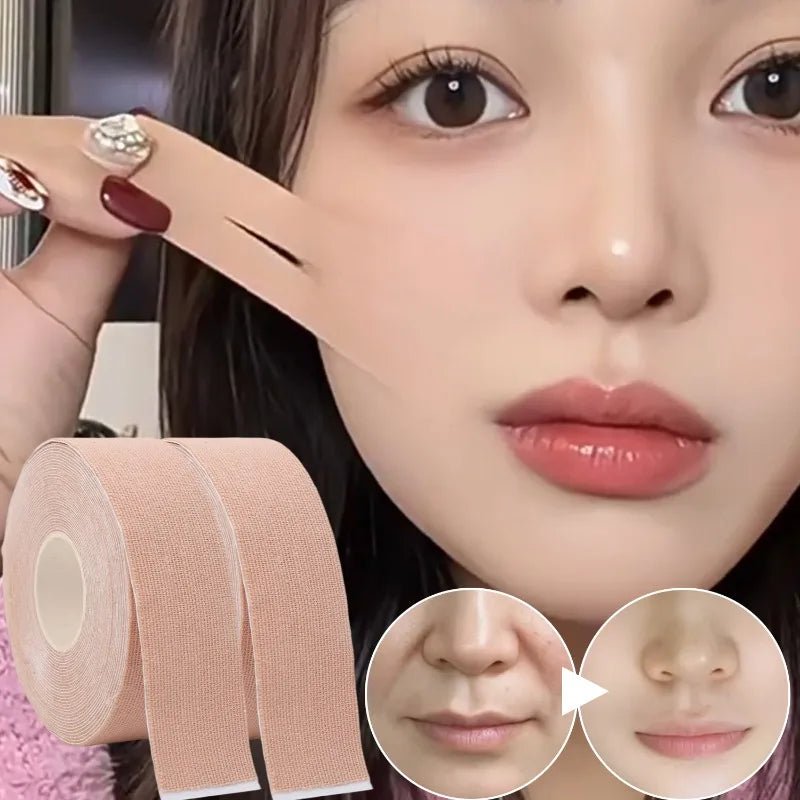 Face Lifting V Line Elastic Tape Eyes Lifting Bandage Breathable Reduce Facial Wrinkles Supports Bandage Facial Skin Care Tool