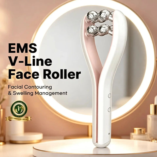 Rodillo de masaje facial en V, herramienta de belleza para reafirmar y adelgazar el rostro