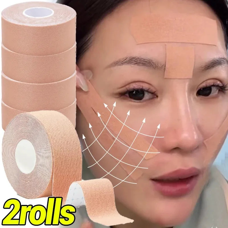 Face Lifting V Line Elastic Tape Eyes Lifting Bandage Breathable Reduce Facial Wrinkles Supports Bandage Facial Skin Care Tool