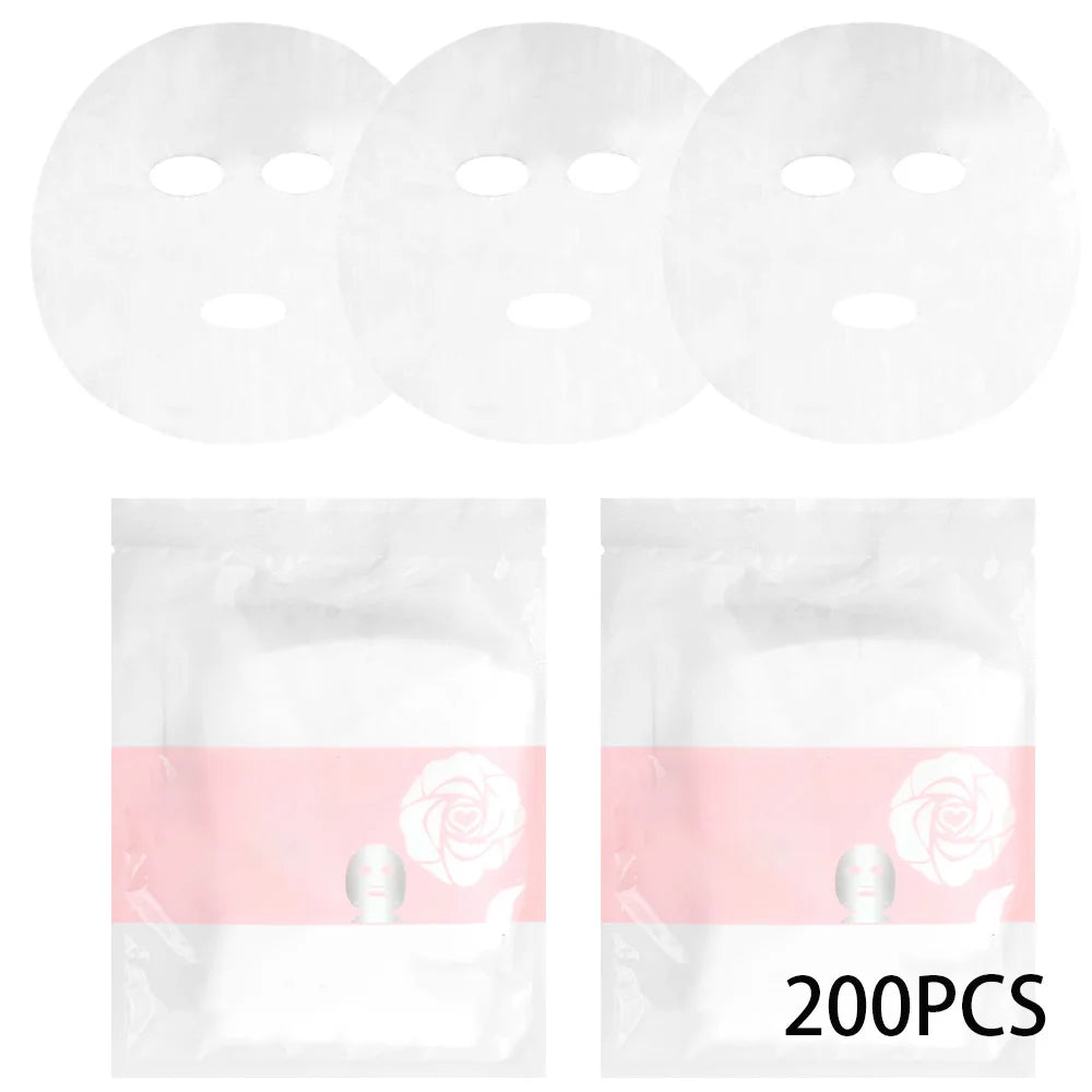 200/500 hojas de mascarilla Facial, mascarilla Facial hidratante transparente, esteticista, cuidado de belleza, mascarilla Facial de Spa DIY, accesorios de maquillaje
