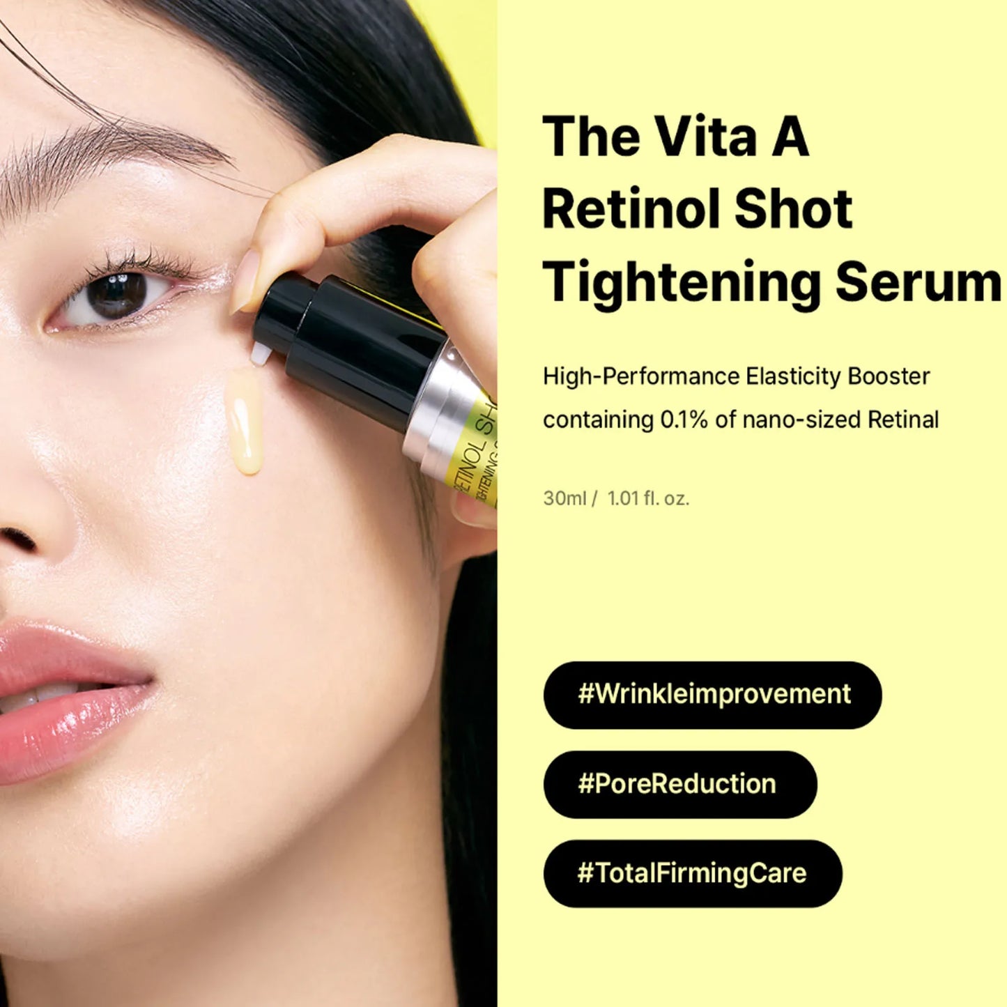 Suero Facial Reafirmante con Retinol Coreano, Crema para Ojos Antiarrugas, Hidratante, Elimina las Ojeras, Humectante, Cuidado de la Piel