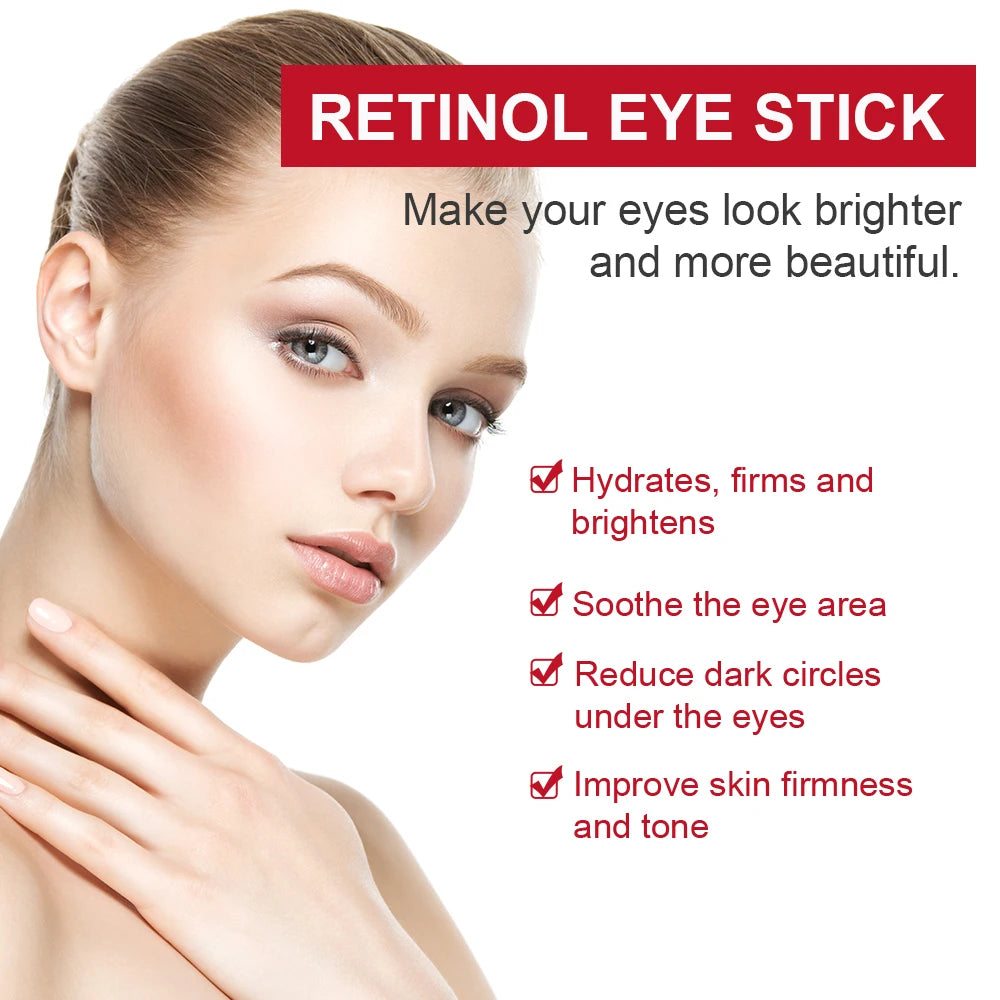 Lakerain Retinol crema antiarrugas para ojos antihinchazón eliminar ojeras bolsas de ojos palo desvanecimiento línea fina hidratante cuidado de la piel