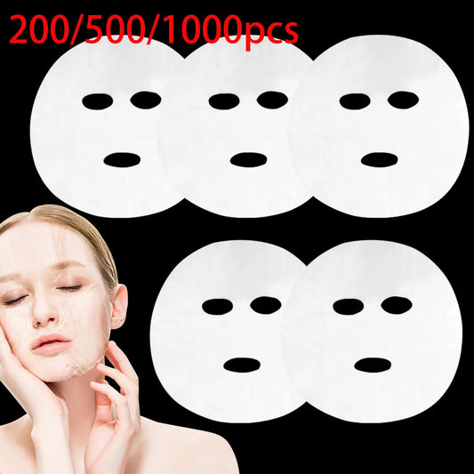 200/500 hojas de mascarilla Facial, mascarilla Facial hidratante transparente, esteticista, cuidado de belleza, mascarilla Facial de Spa DIY, accesorios de maquillaje
