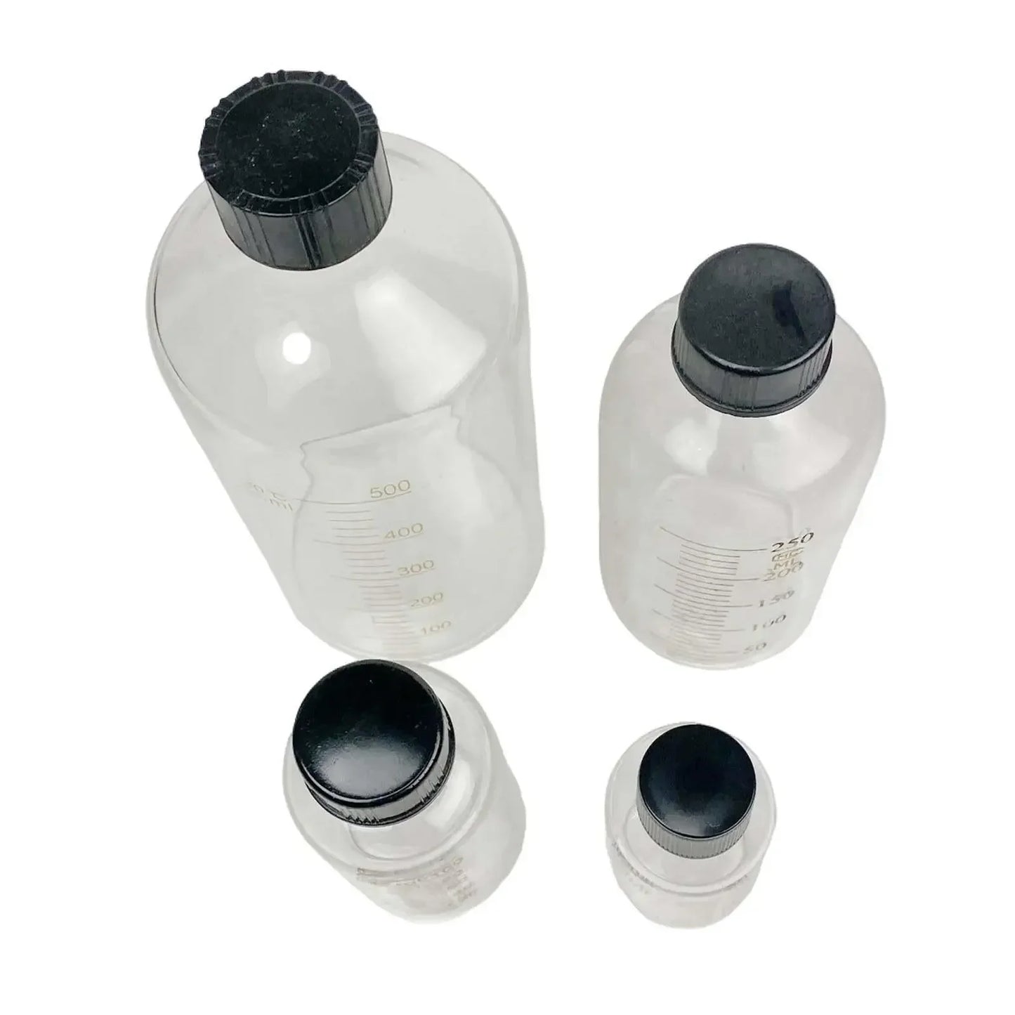 5ml 10ml 15ml 25ml 50ml 100ml 150ml 200ml 250ml 500ml Escala de vidrio de borosilicato Botella de suero Reactivo Botella de muestra Laboratorio