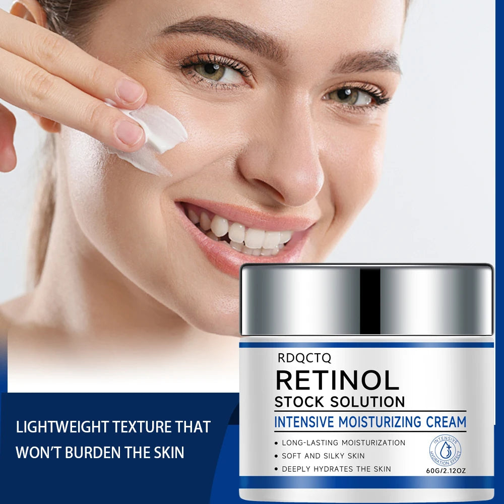 Suero de Retinol + Crema Hidratante Intensiva + Barra para el Cuidado del Cuello Juego de 3 Piezas - Hidratación Duradera para Nou Suave, Sedoso y Profundamente