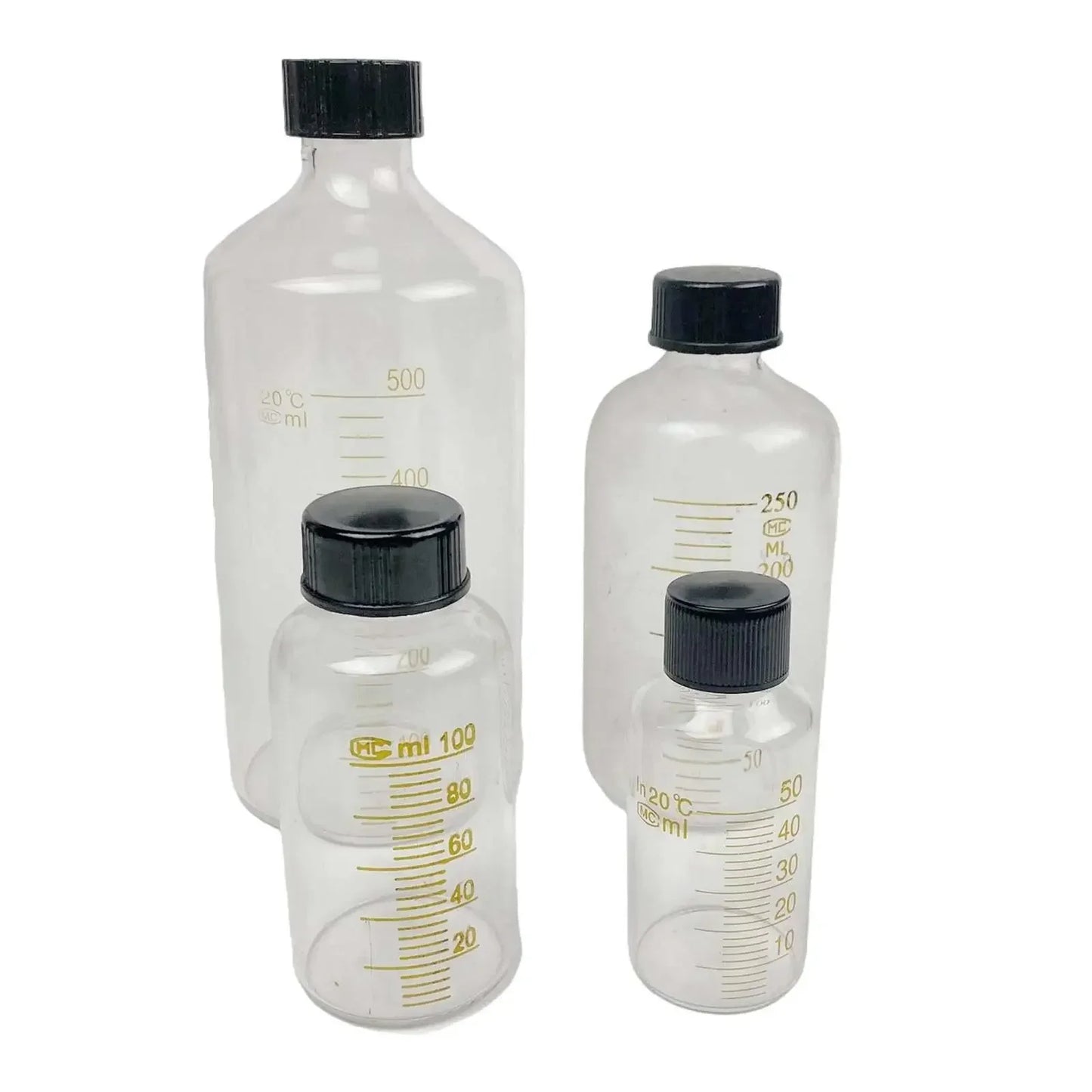 5ml 10ml 15ml 25ml 50ml 100ml 150ml 200ml 250ml 500ml Escala de vidrio de borosilicato Botella de suero Reactivo Botella de muestra Laboratorio