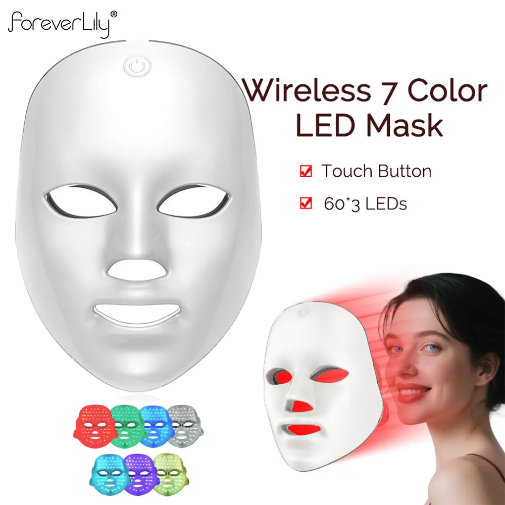 Máscara LED Facial Inalámbrica