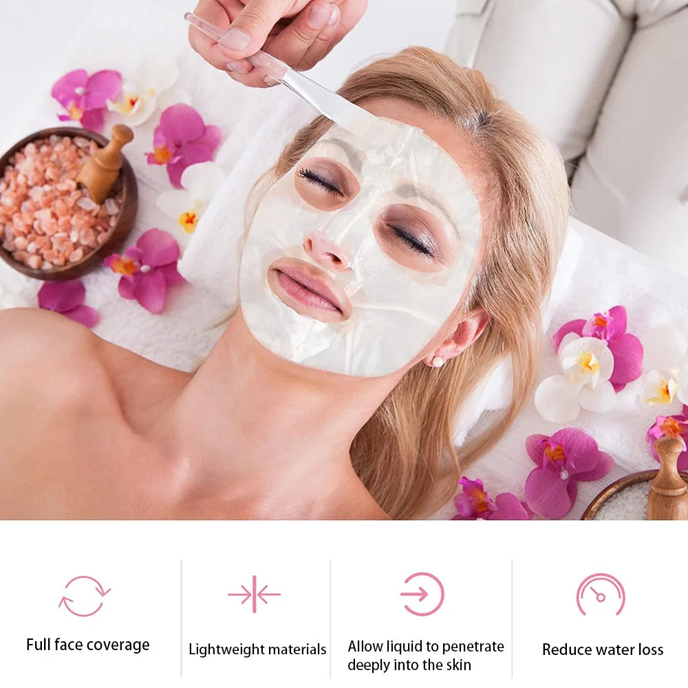 200/500 hojas de mascarilla Facial, mascarilla Facial hidratante transparente, esteticista, cuidado de belleza, mascarilla Facial de Spa DIY, accesorios de maquillaje