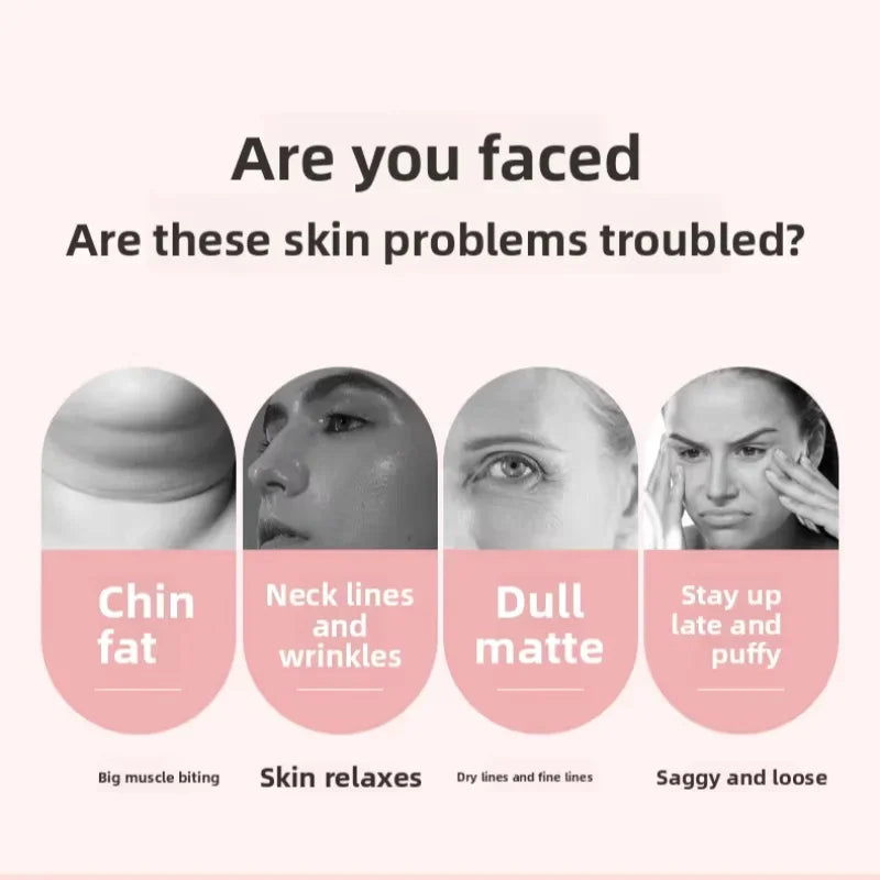 Rodillo Facial Reafirmante y Lifting V-Face: Masajeador de Belleza para Adelgazar y Tonificar el Rostro