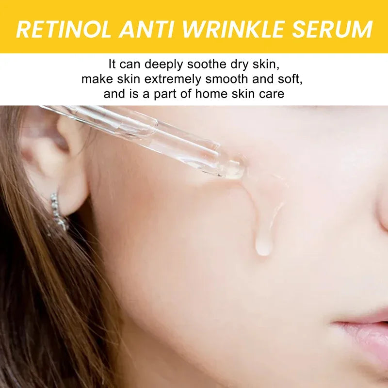 Esencia antiarrugas de Retinol que reduce las líneas finas, levanta la piel, mejora la embotamiento, elimina las arrugas faciales, hidrata el cuidado